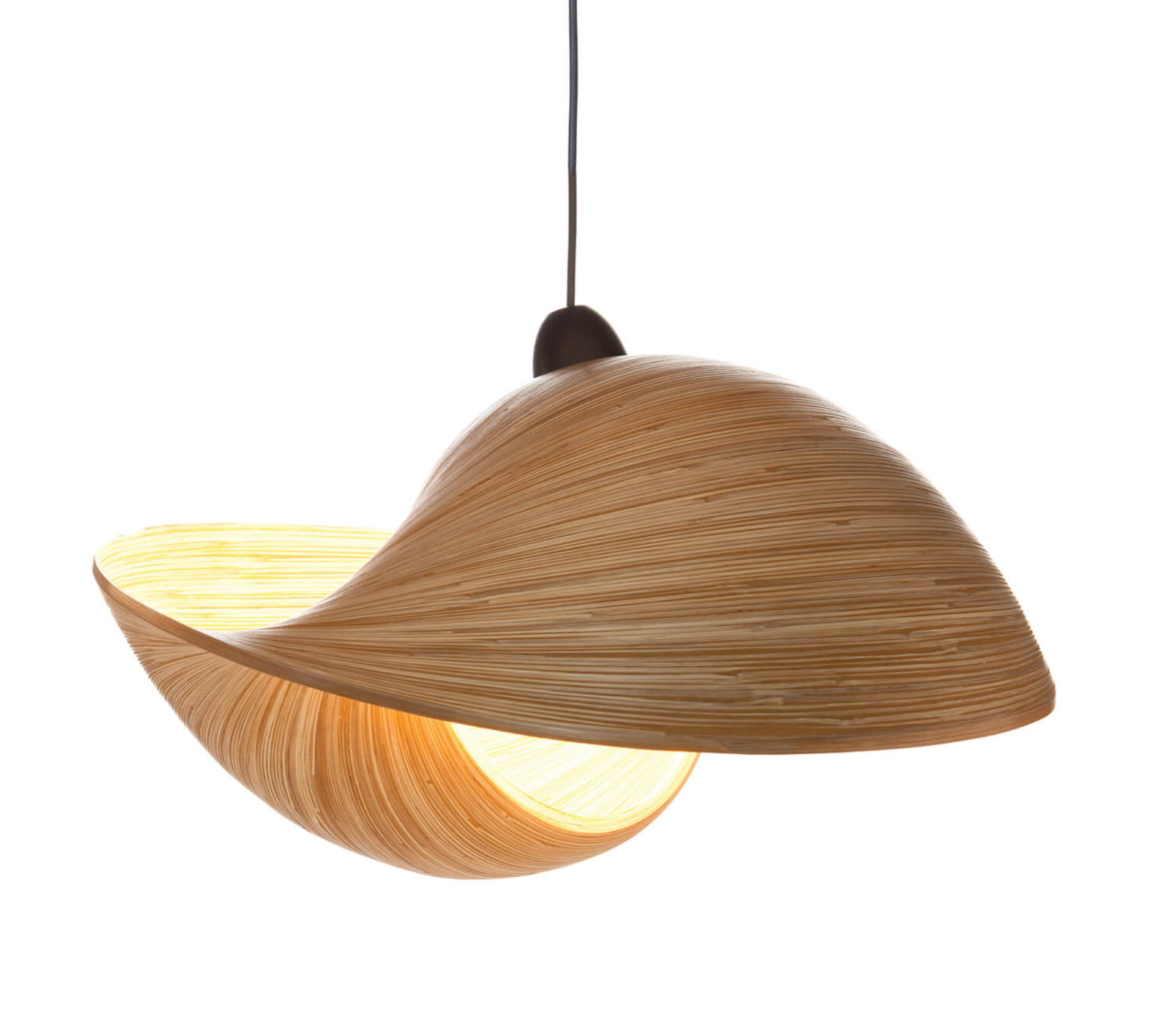 Hanglamp Bamboo Shell in 2 maten - depauwwonen