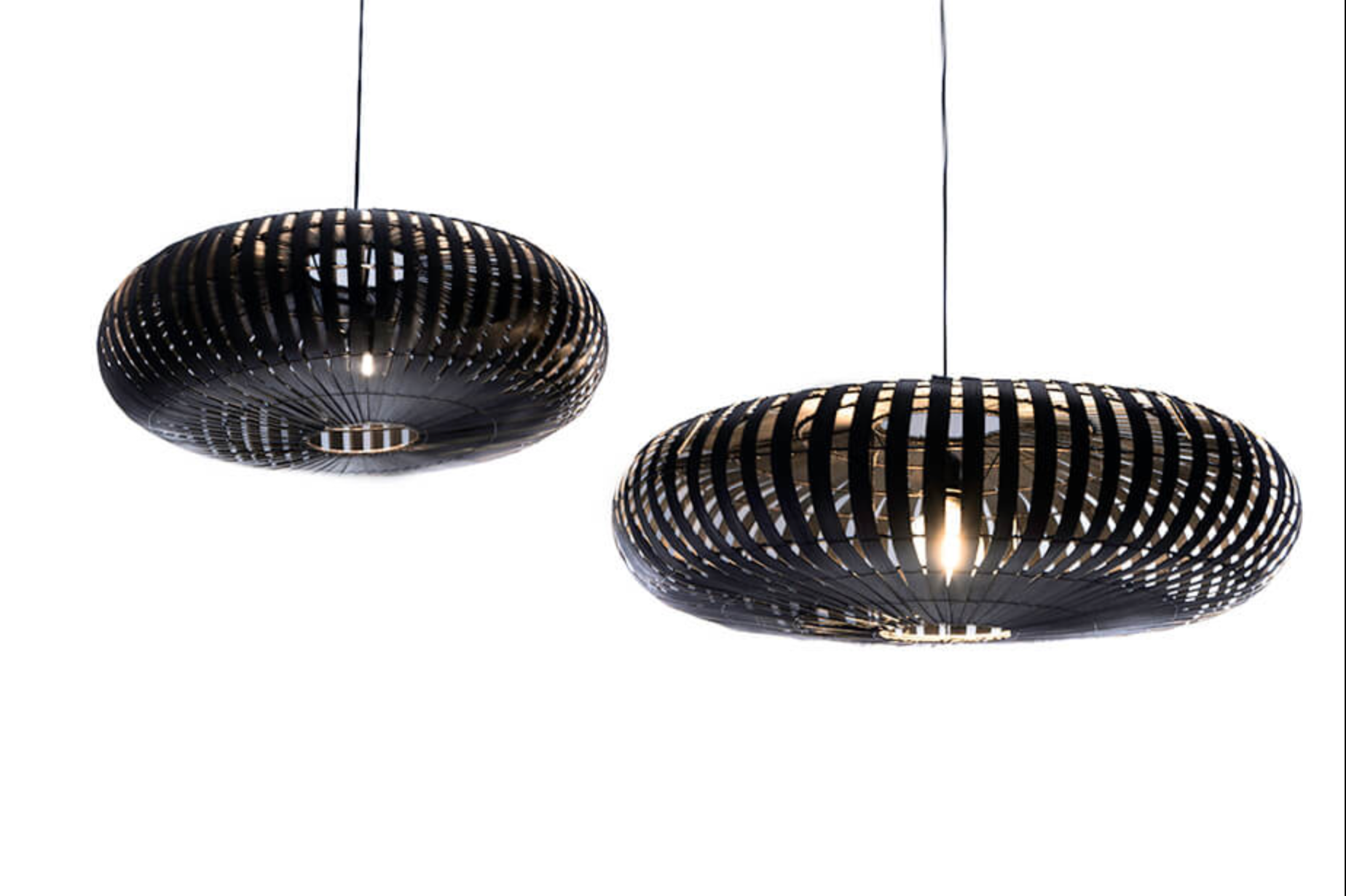Hanglamp Bamboo UFO Zwart in 2 maten - depauwwonen