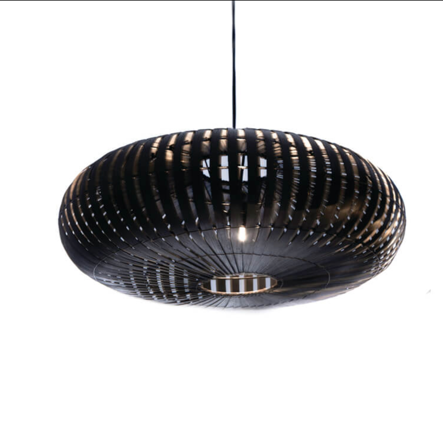 Hanglamp Bamboo UFO Zwart in 2 maten - depauwwonen