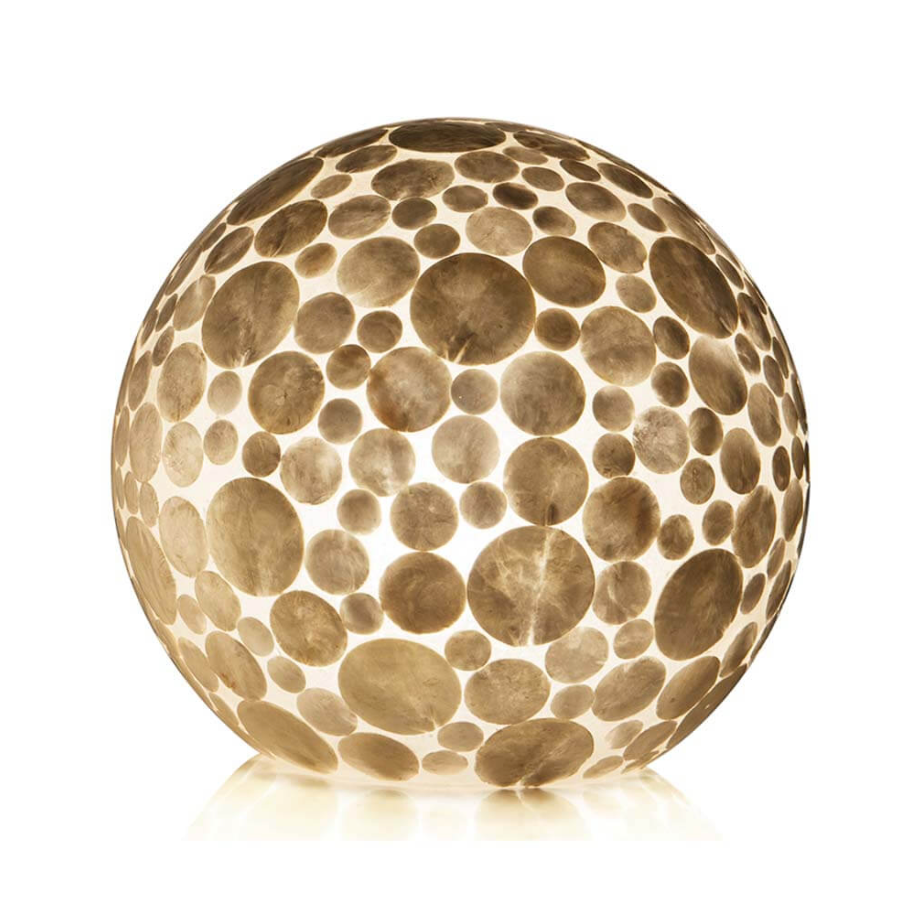 Tafellamp Coin White Ball in twee maten - depauwwonen