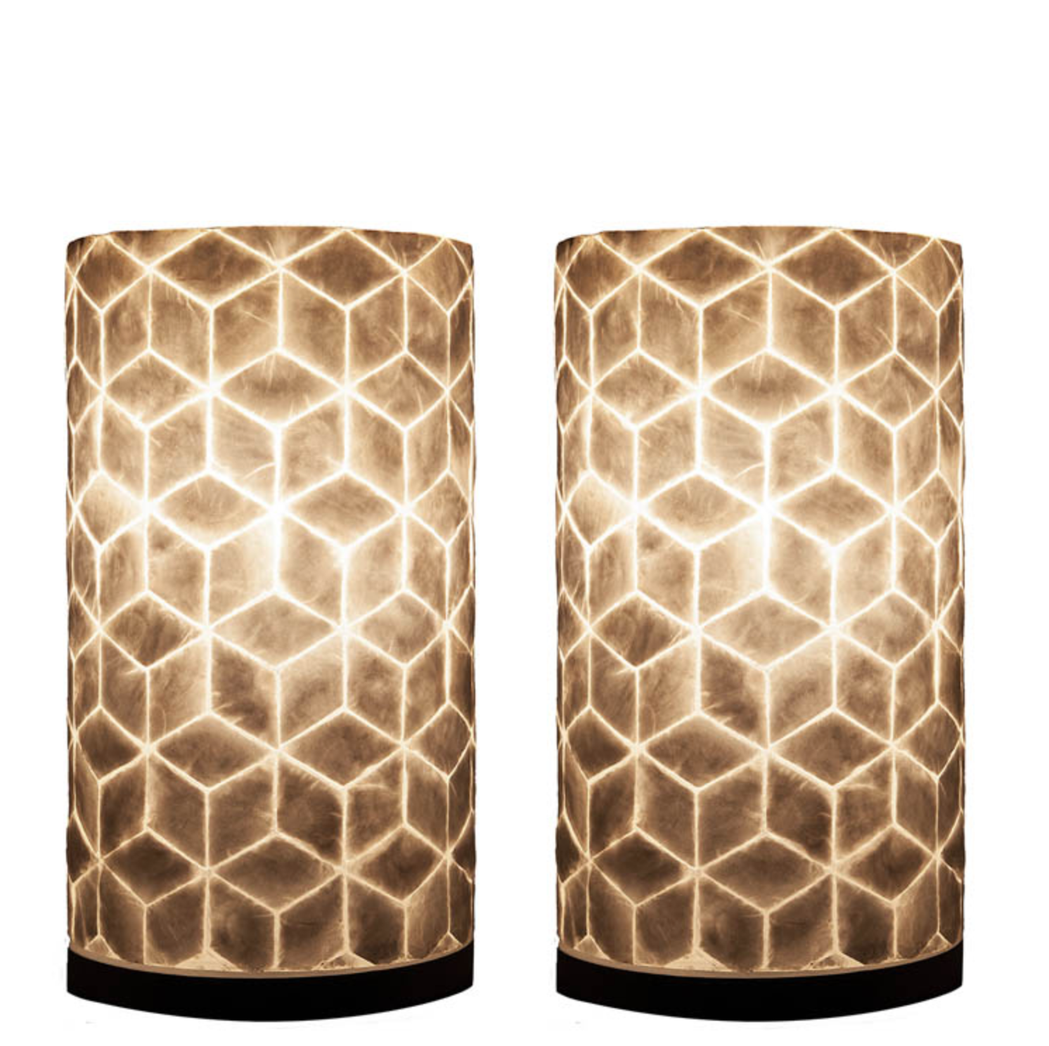 Tafellamp Cubes Cilinder set 2 in 2 maten by VillaFlor