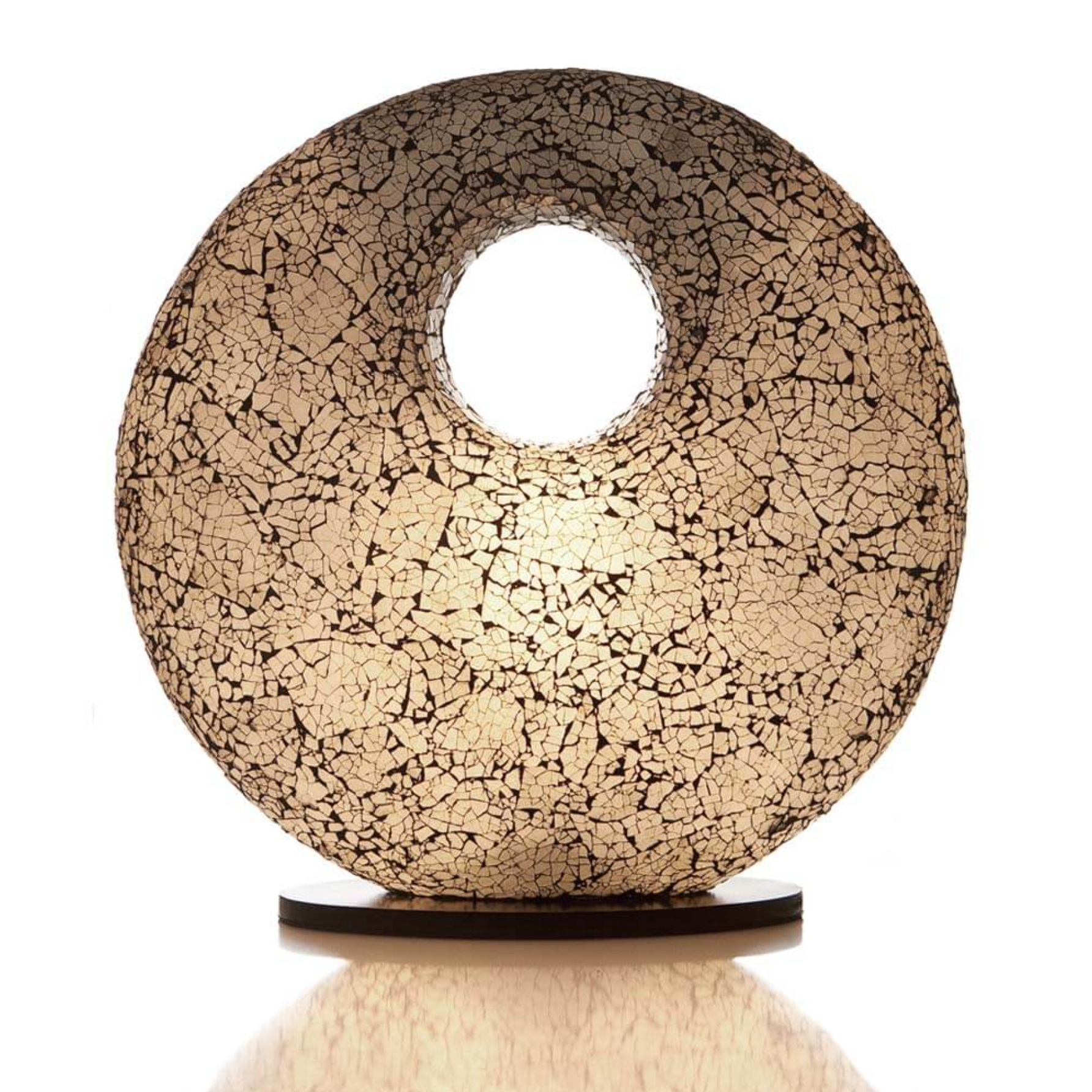 Tafellamp Glass White Donut - depauwwonen