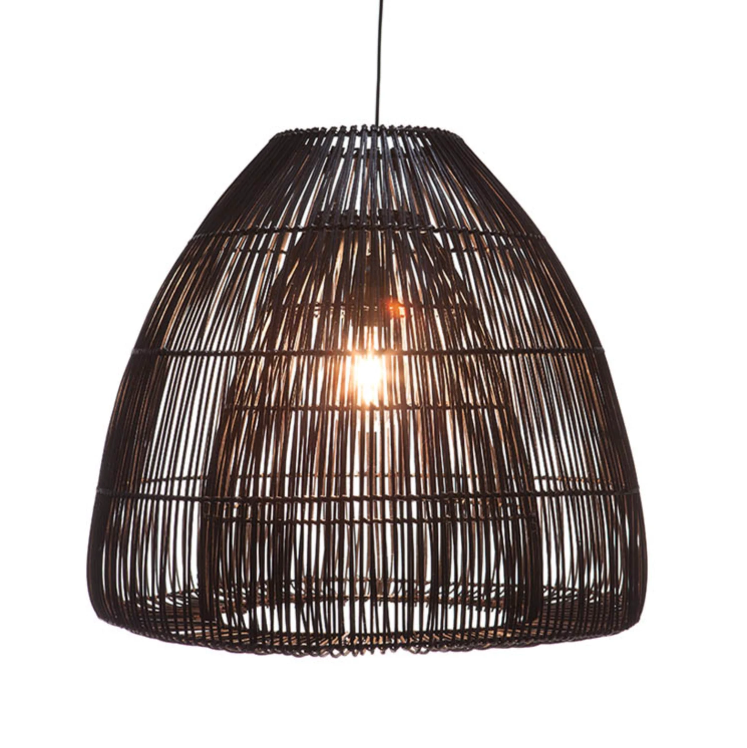Hanglamp Rattan Bell M by VillaFlor
