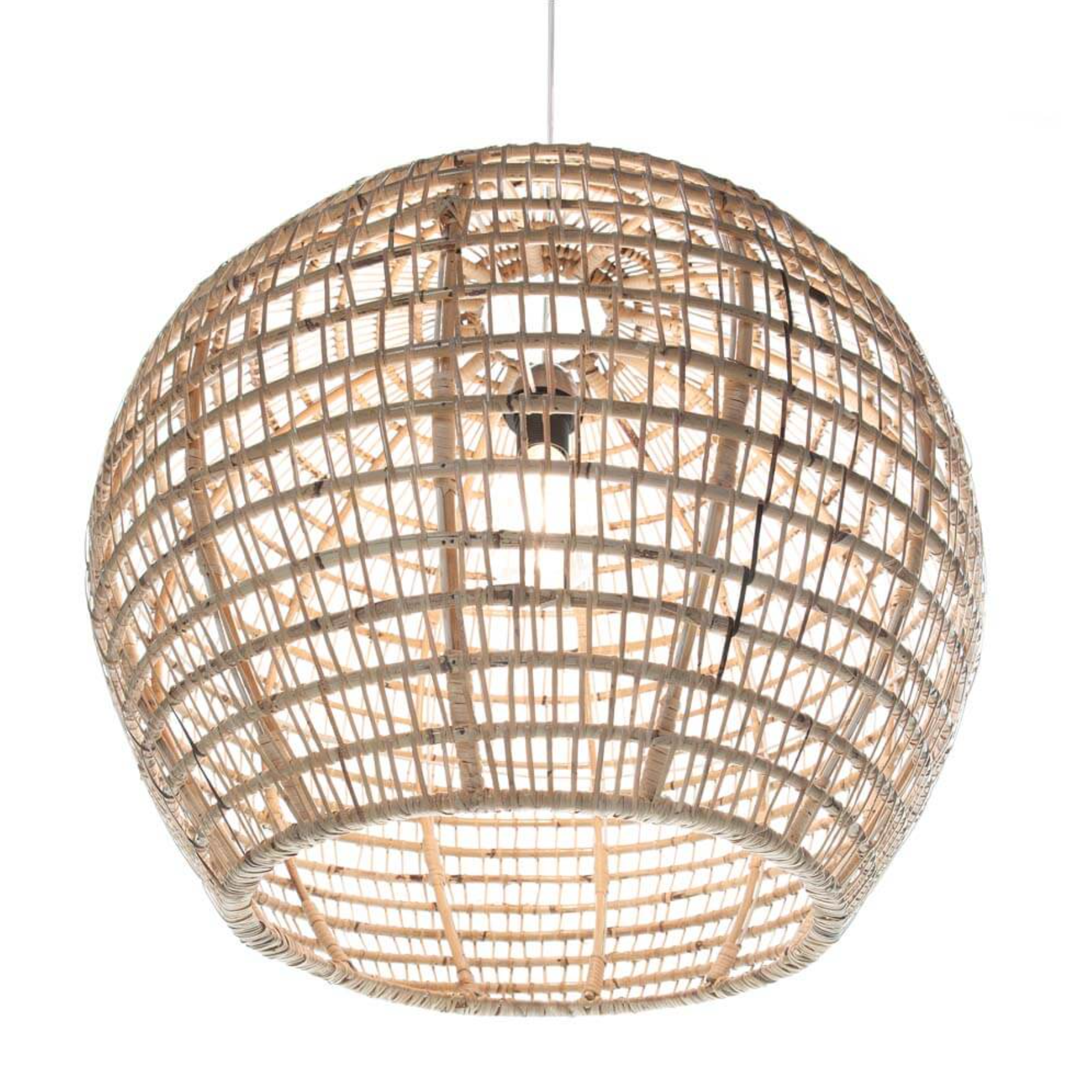 Hanglamp Rattan Bol - depauwwonen