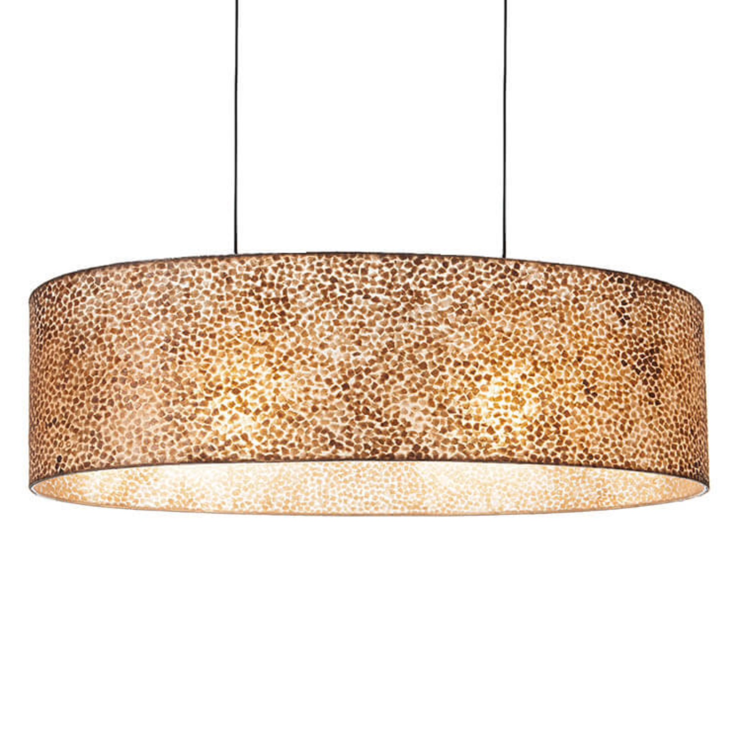 Hanglamp Wangi Gold Bintan Ovaal | 95cm by VillaFlor