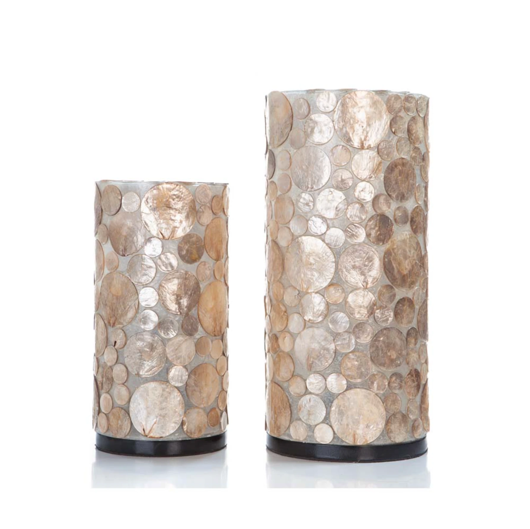 Tafellamp Coin Gold Cilinder set 2 in twee maten by VillaFlor