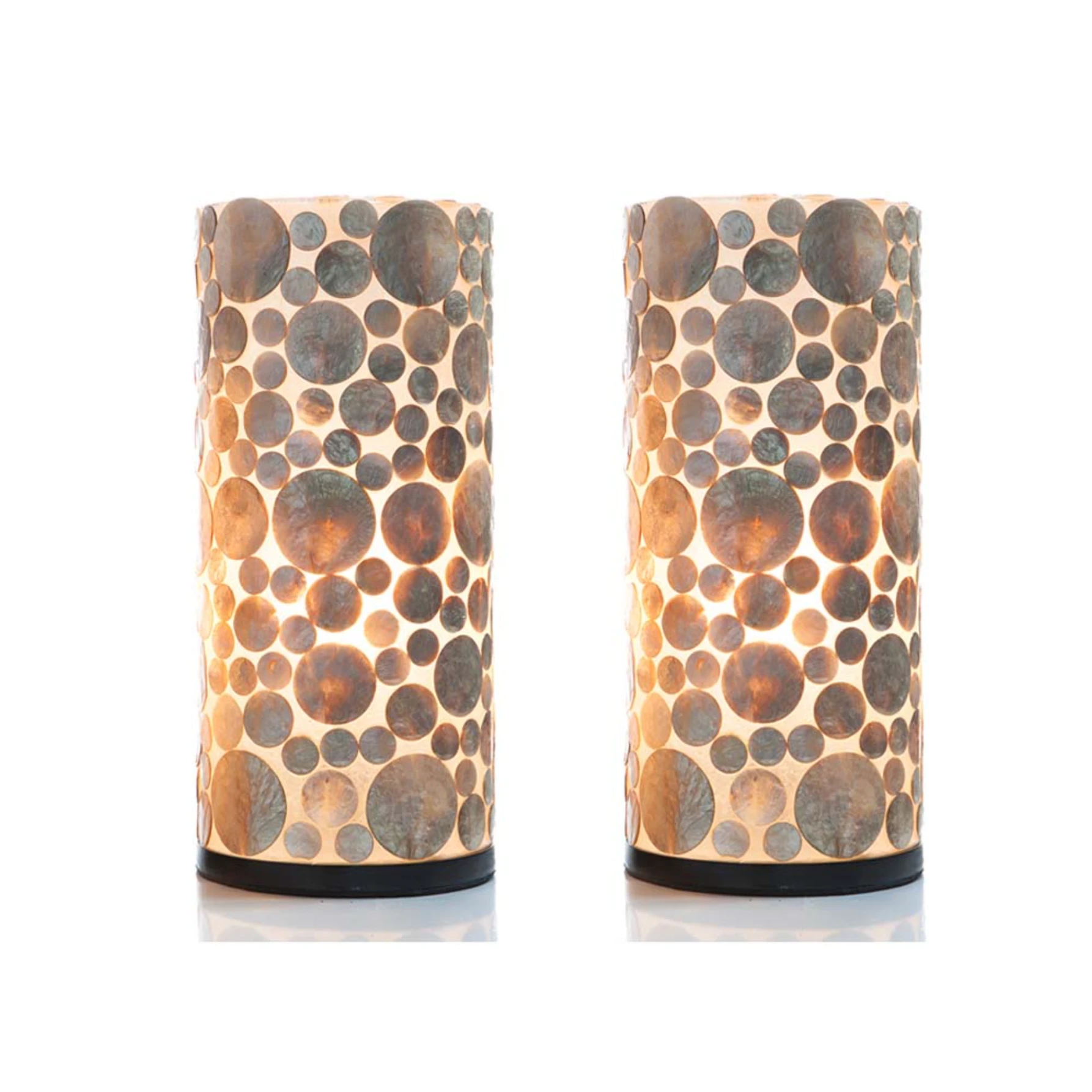 Tafellamp Coin Gold Cilinder set 2 in twee maten by VillaFlor