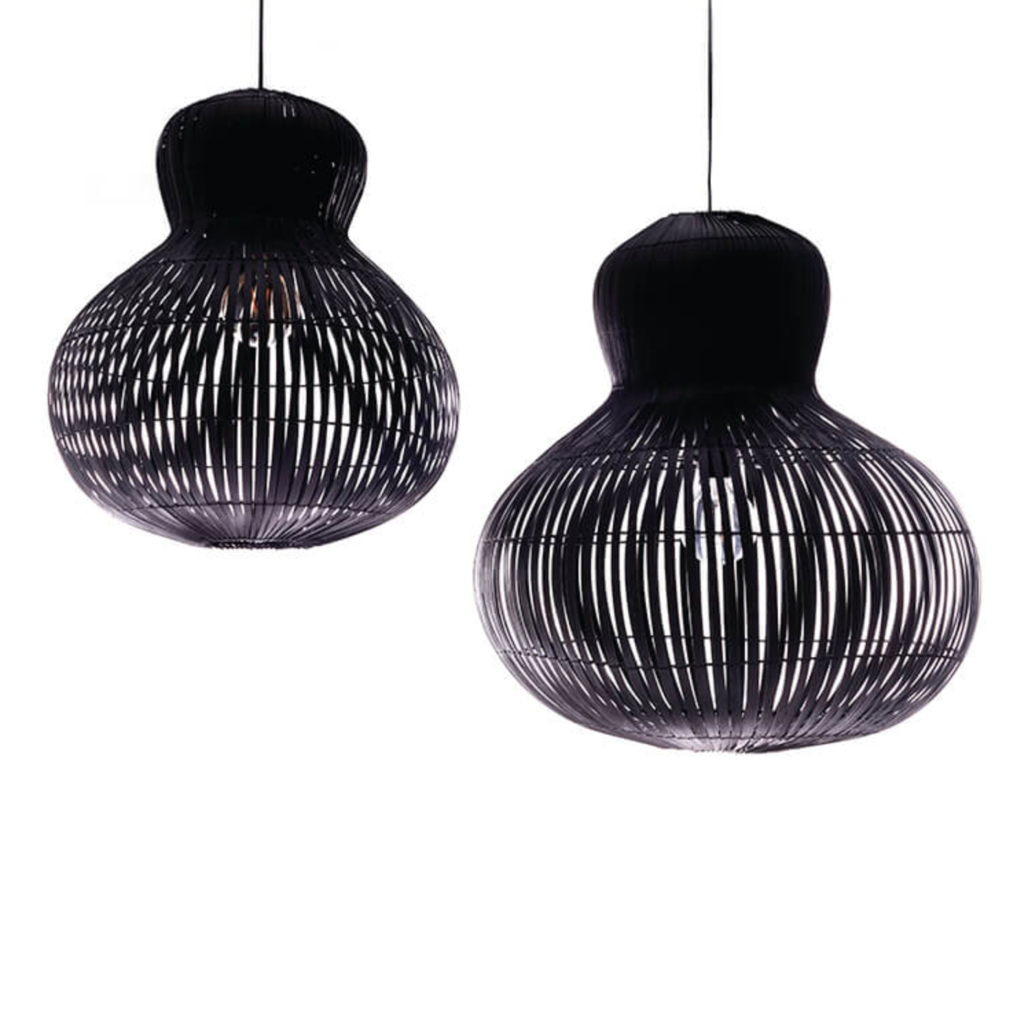 Hanglamp Labu Bamboo Zwart - 2 maten - depauwwonen