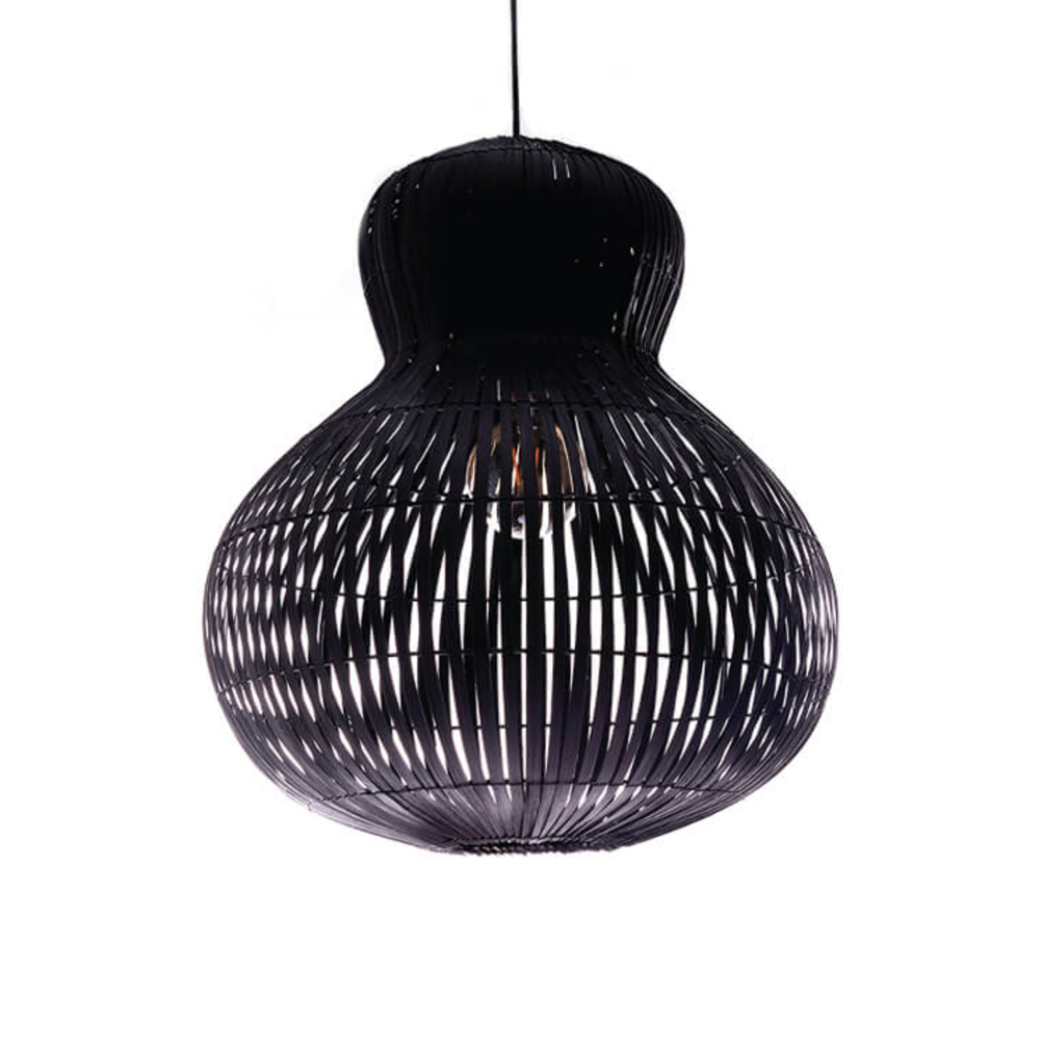 Hanglamp Labu Bamboo Zwart - 2 maten - depauwwonen