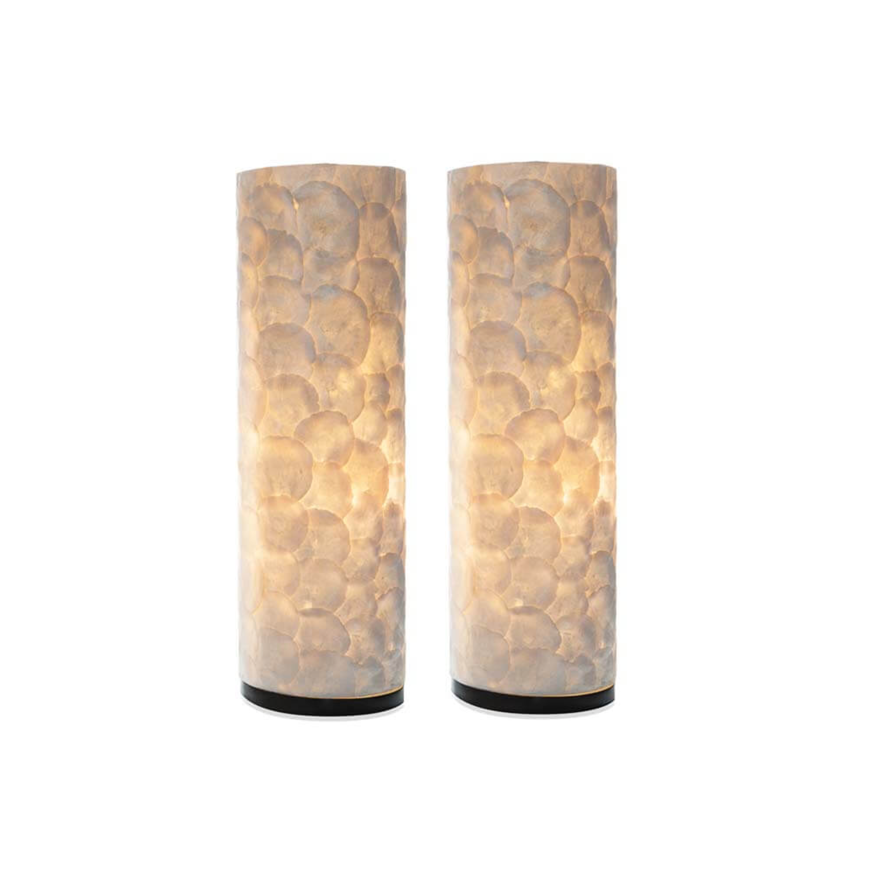 Tafellamp Full Shell Cilinder set 2 in twee maten - depauwwonen