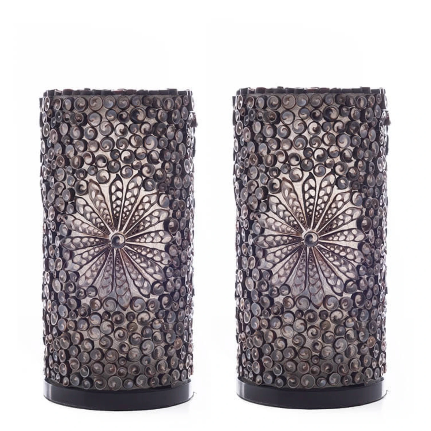 Tafellamp Dili Cilinder set 2 - Zwart by VillaFlor