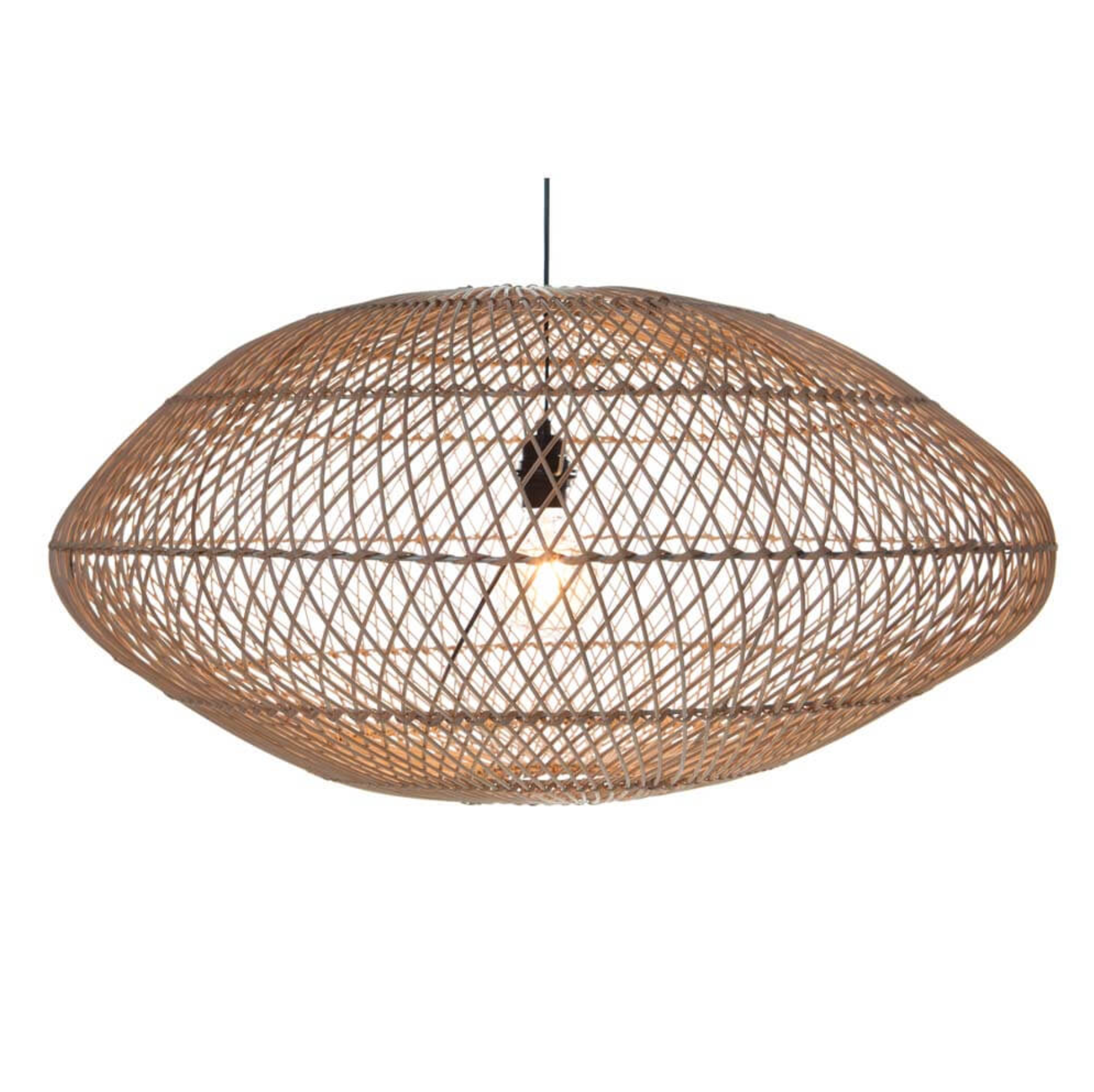 Hanglamp Rattan UFO, in twee kleuren - depauwwonen