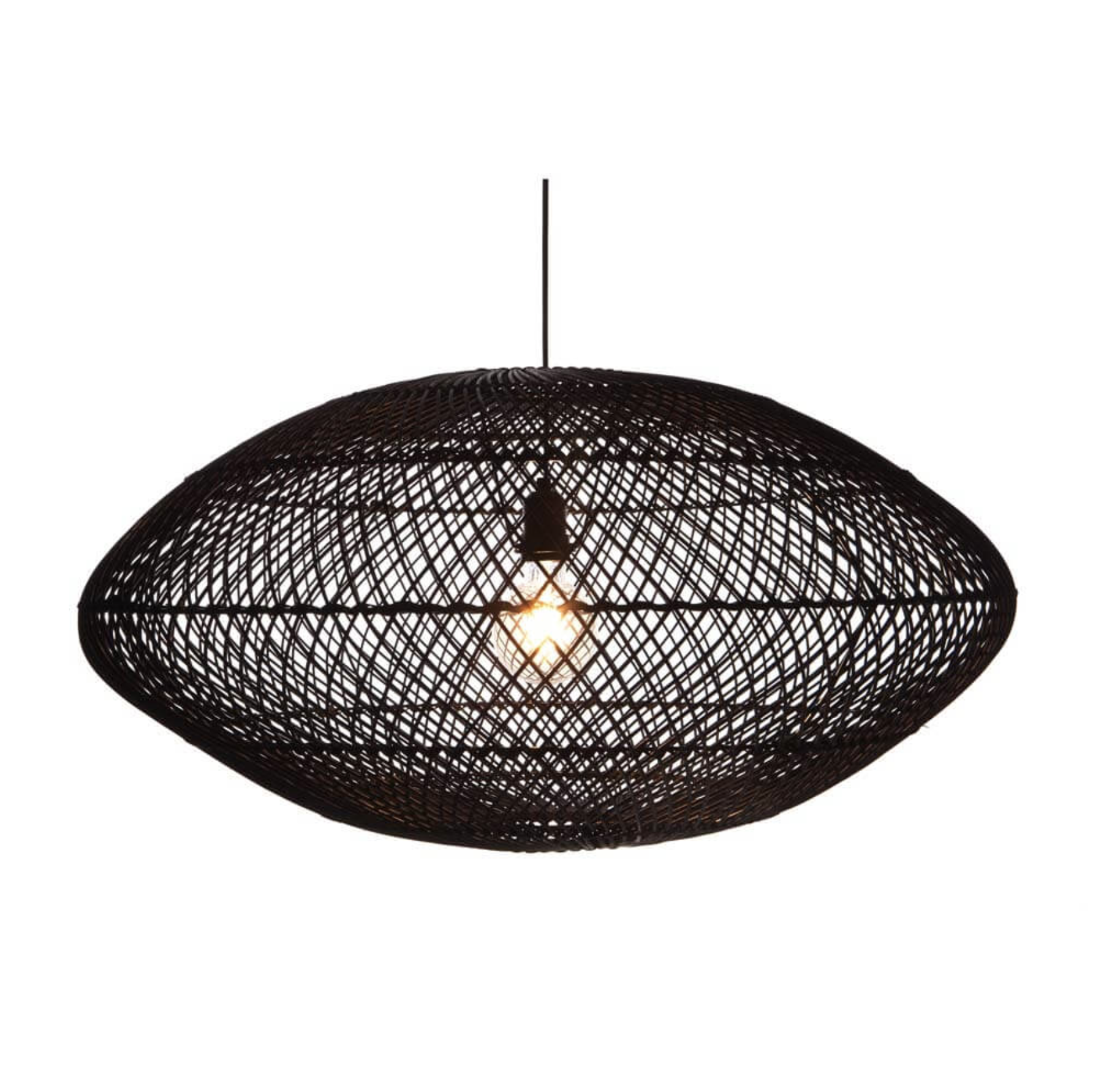 Hanglamp Rattan UFO, in twee kleuren - depauwwonen