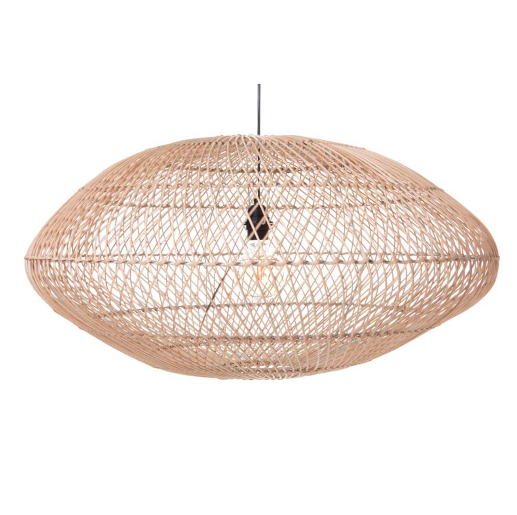Hanglamp Rattan UFO, in twee kleuren - depauwwonen