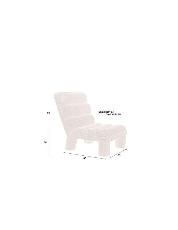 Fauteuil Fern Beige by Dutchbone