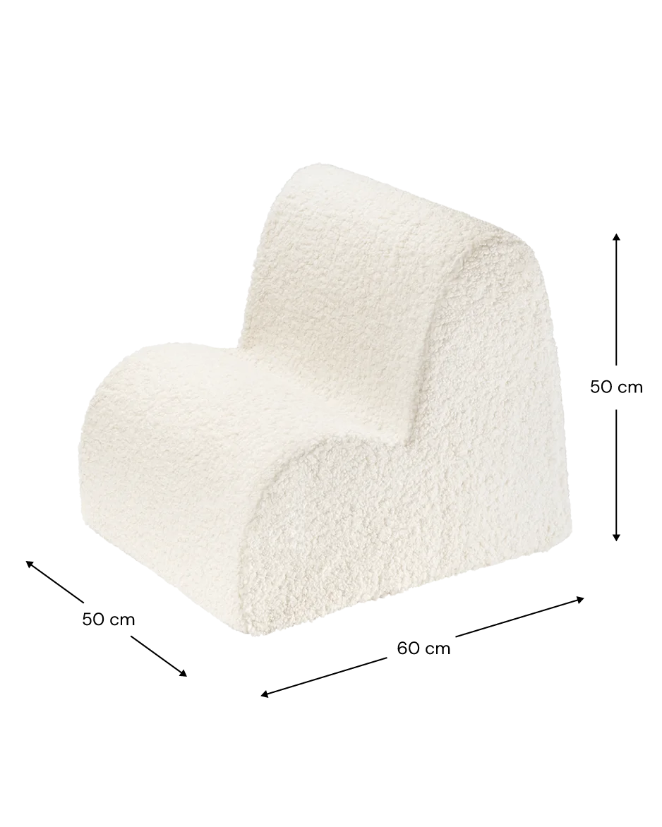Kinderfauteuil Cloud Cream White by WigiWama