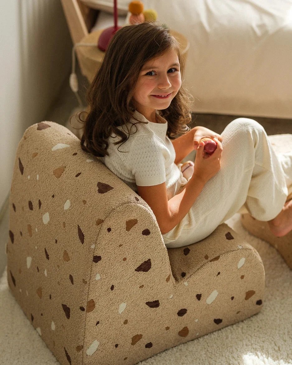 Kinderfauteuil Cloud Terrazzo Sand by WigiWama