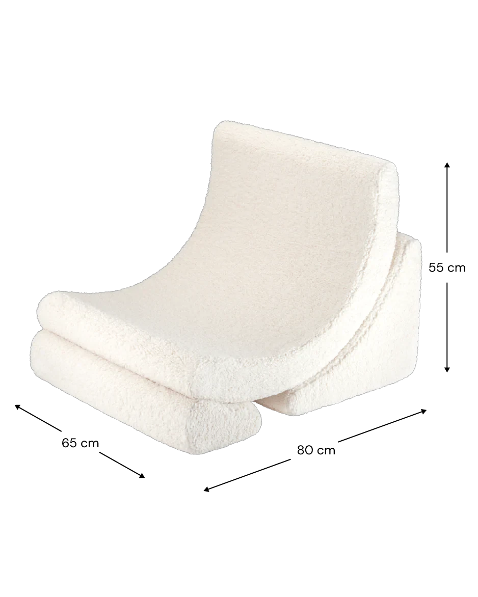 Kinderfauteuil Moon Cream White by WigiWama