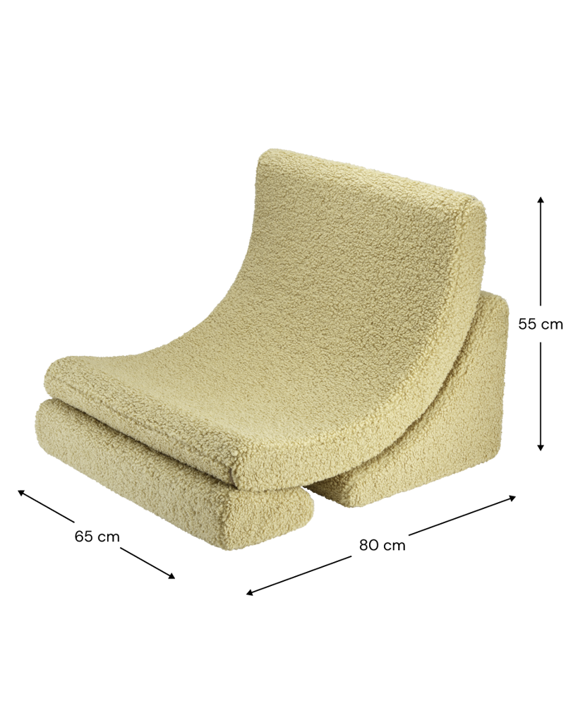 Kinderfauteuil Moon Matcha by WigiWama