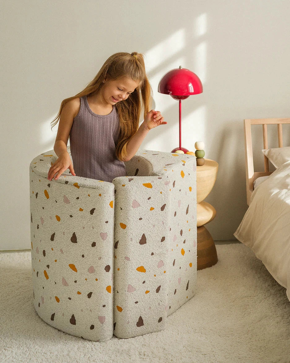 Kinderfauteuil Moon Terrazzo Marmer by WigiWama