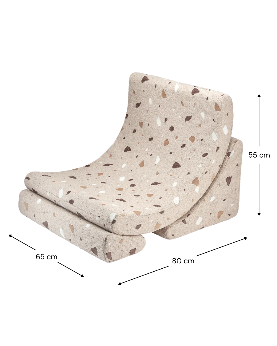 Kinderfauteuil Moon Terrazzo Sand - depauwwonen