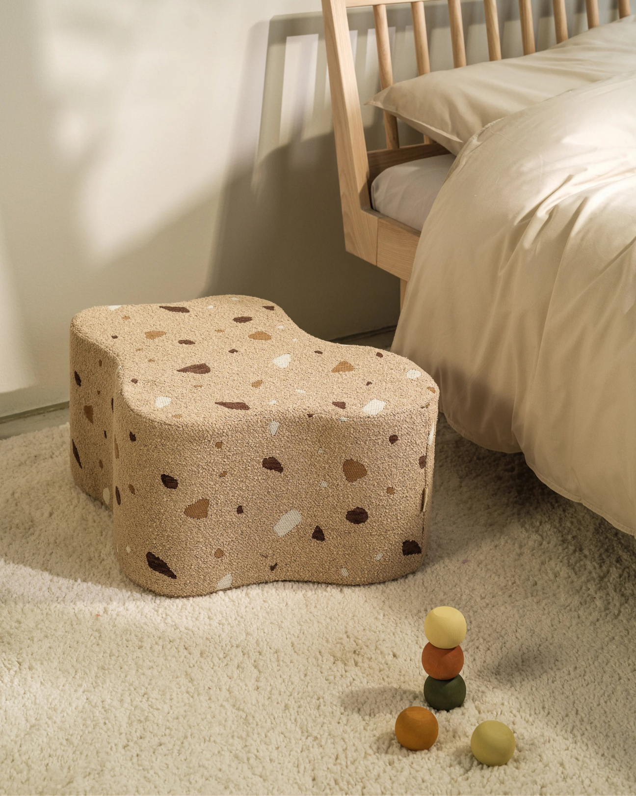 Poef Cloud Terrazzo Sand - depauwwonen