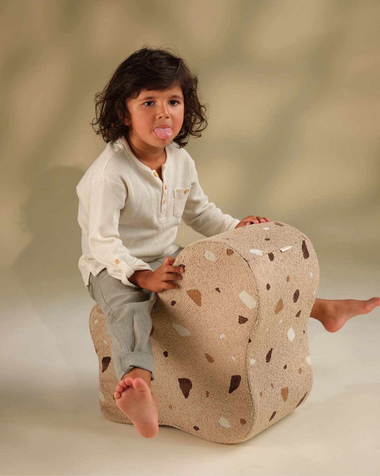 Poef Cloud Terrazzo Sand - depauwwonen