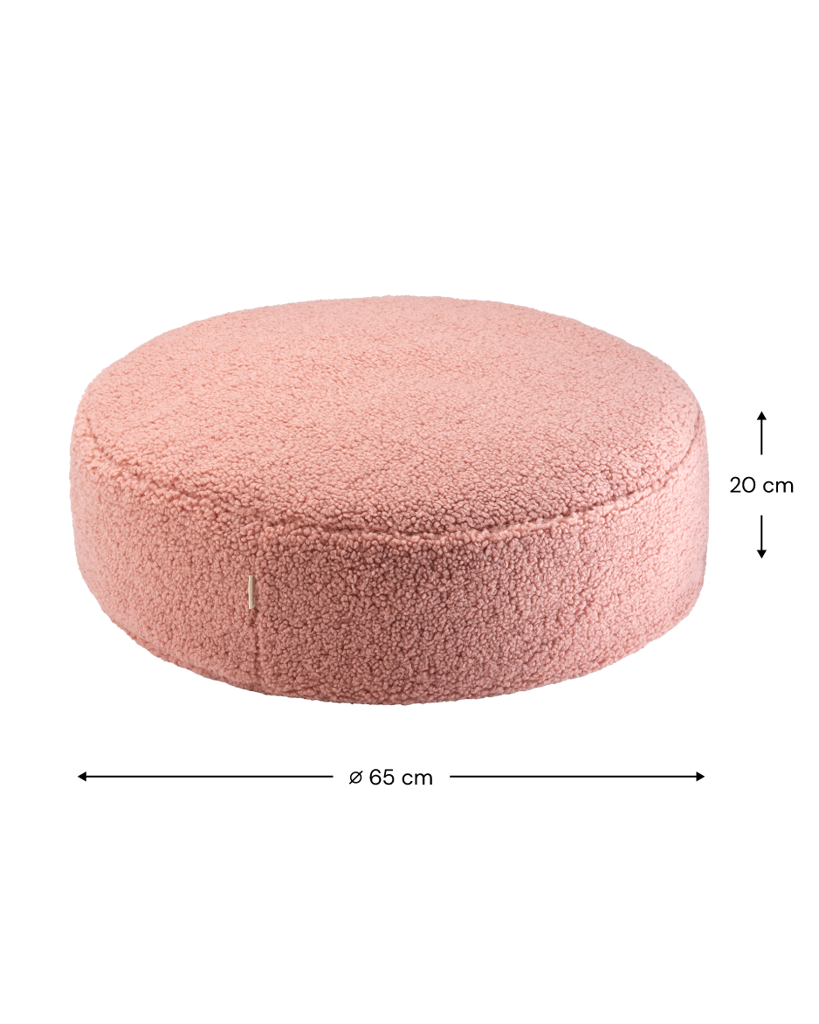 Poef Rond Guava Pink by WigiWama