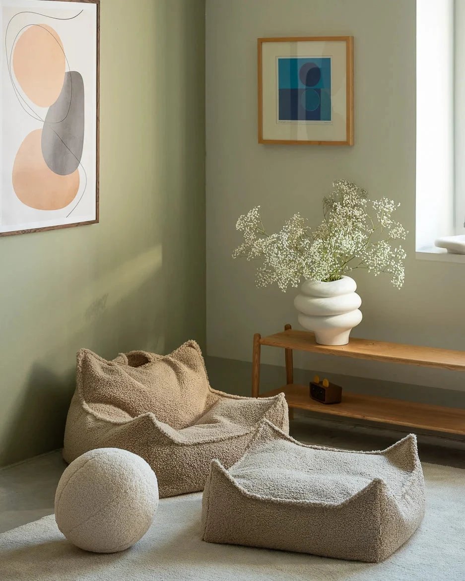 Poef Vierkant Biscuit by WigiWama