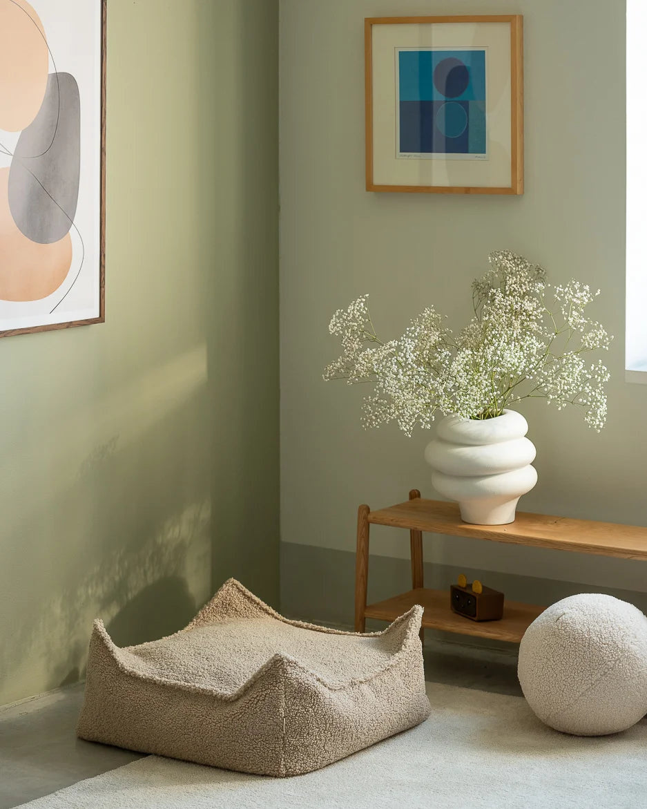 Poef Vierkant Biscuit - depauwwonen