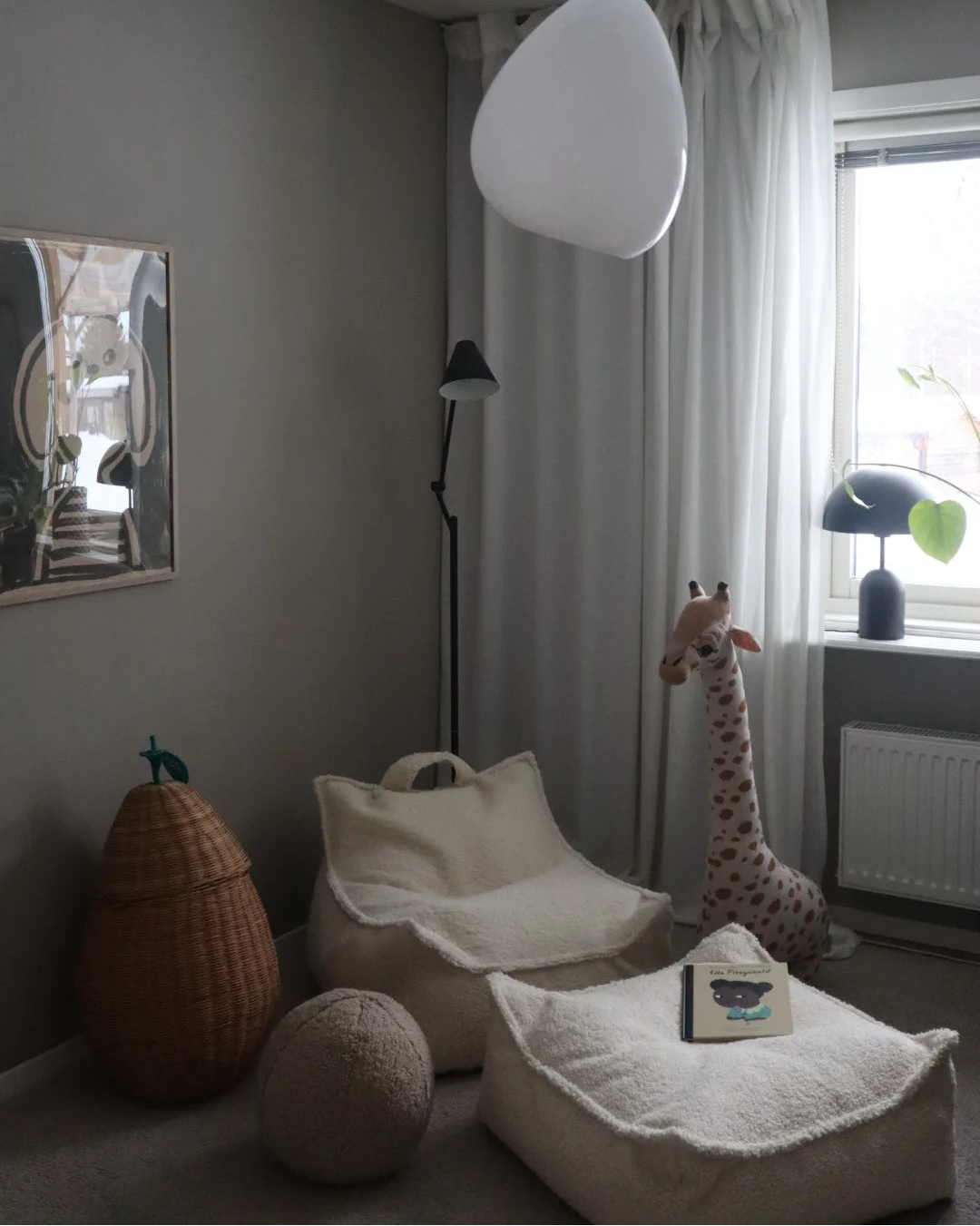 Poef Vierkant Cream White - depauwwonen