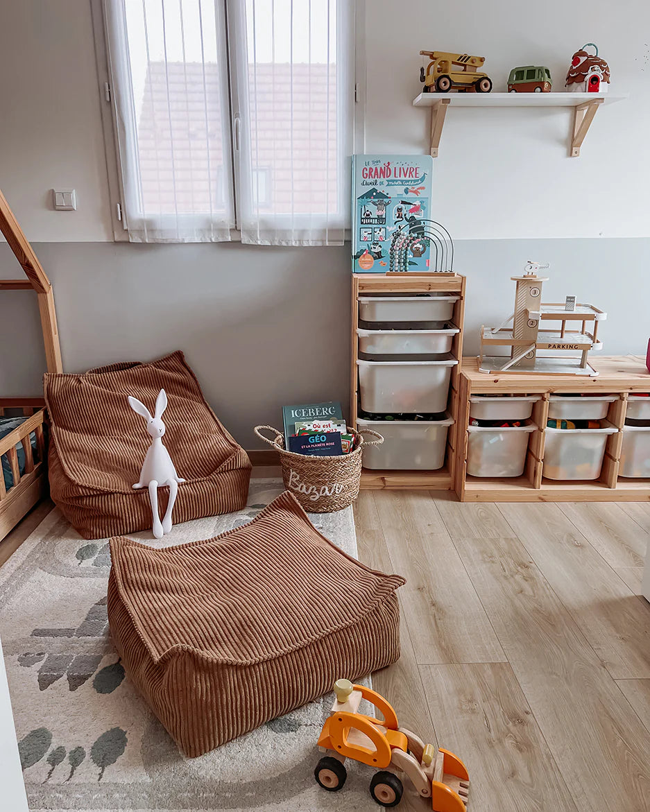 Poef Vierkant Toffee - depauwwonen