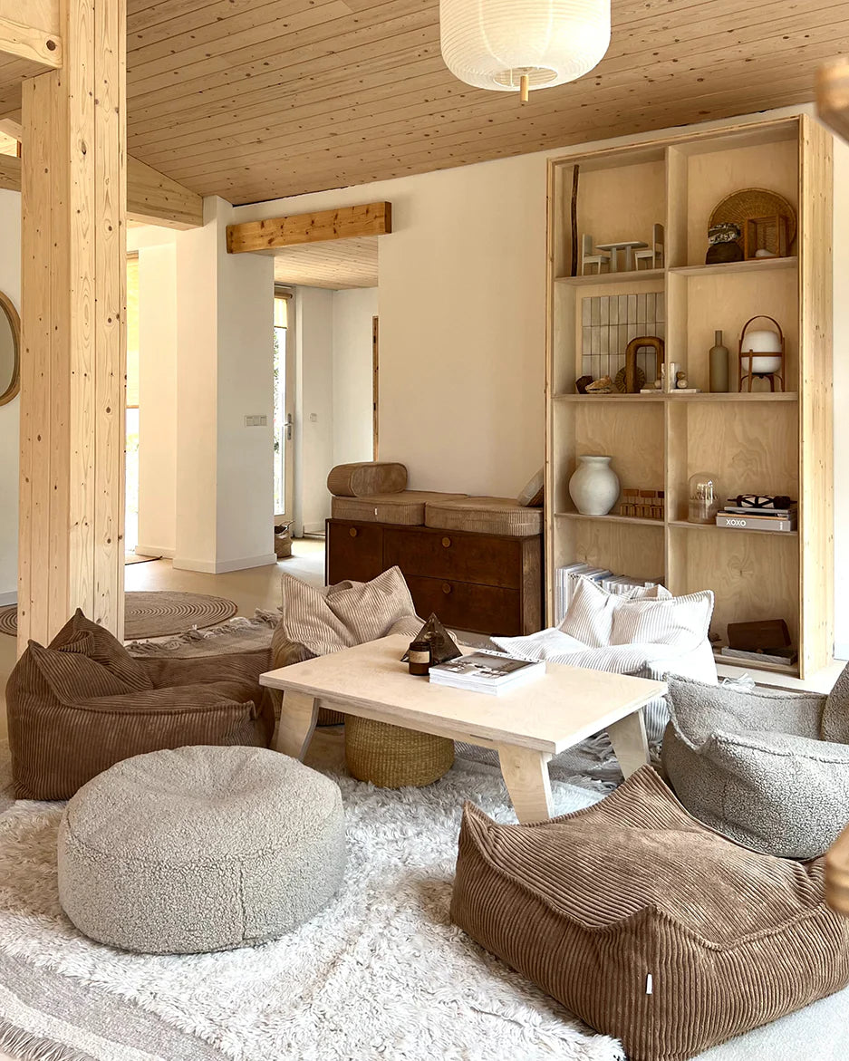 Poef Vierkant Toffee - depauwwonen