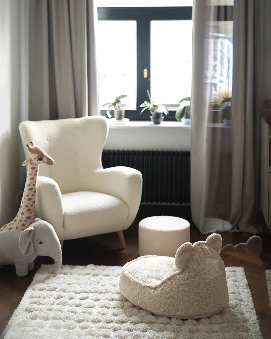 Zitzak Bear Cream White by WigiWama