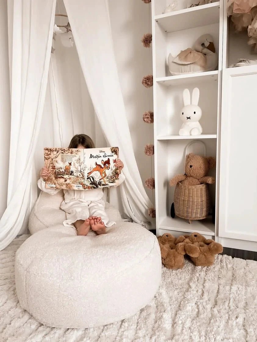 Zitzak Rond Cream White by WigiWama