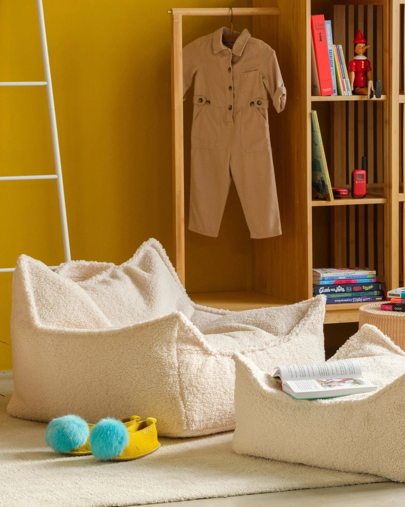 Zitzak Stoel Cream White by WigiWama