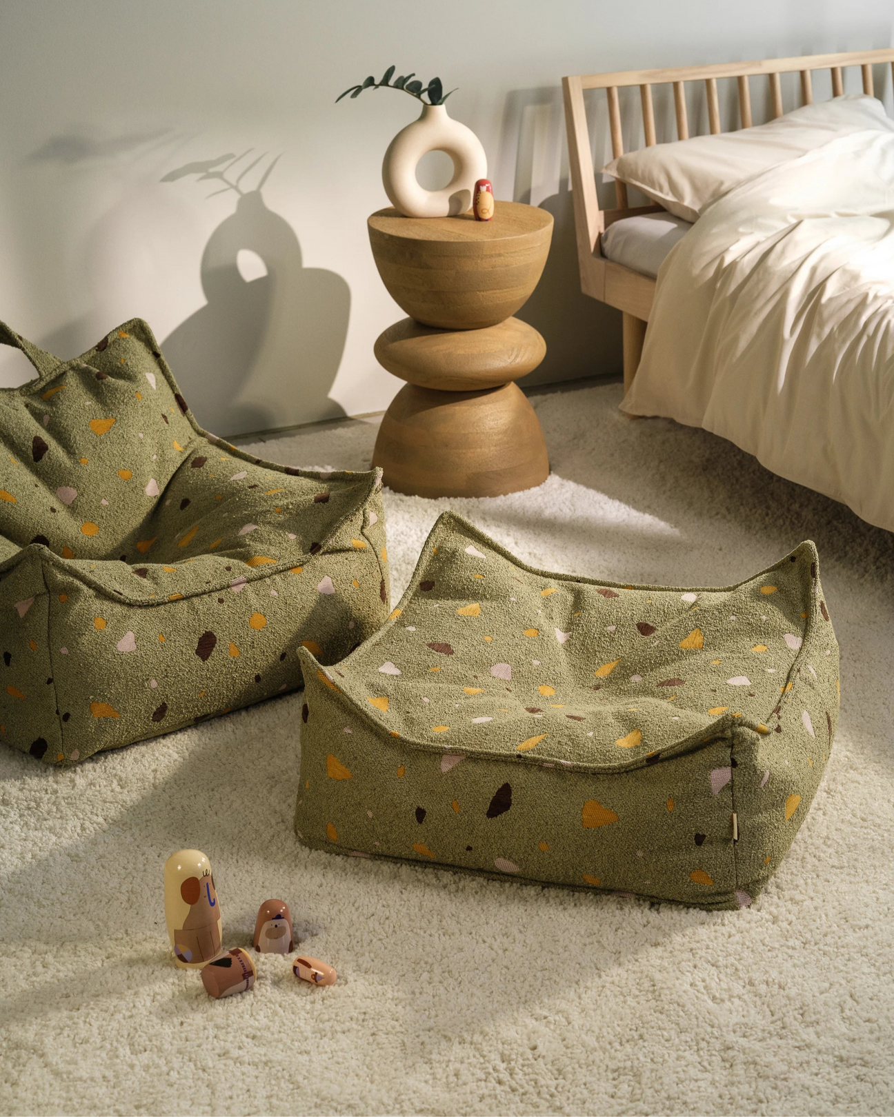 Zitzak Stoel Terrazzo Moss by WigiWama