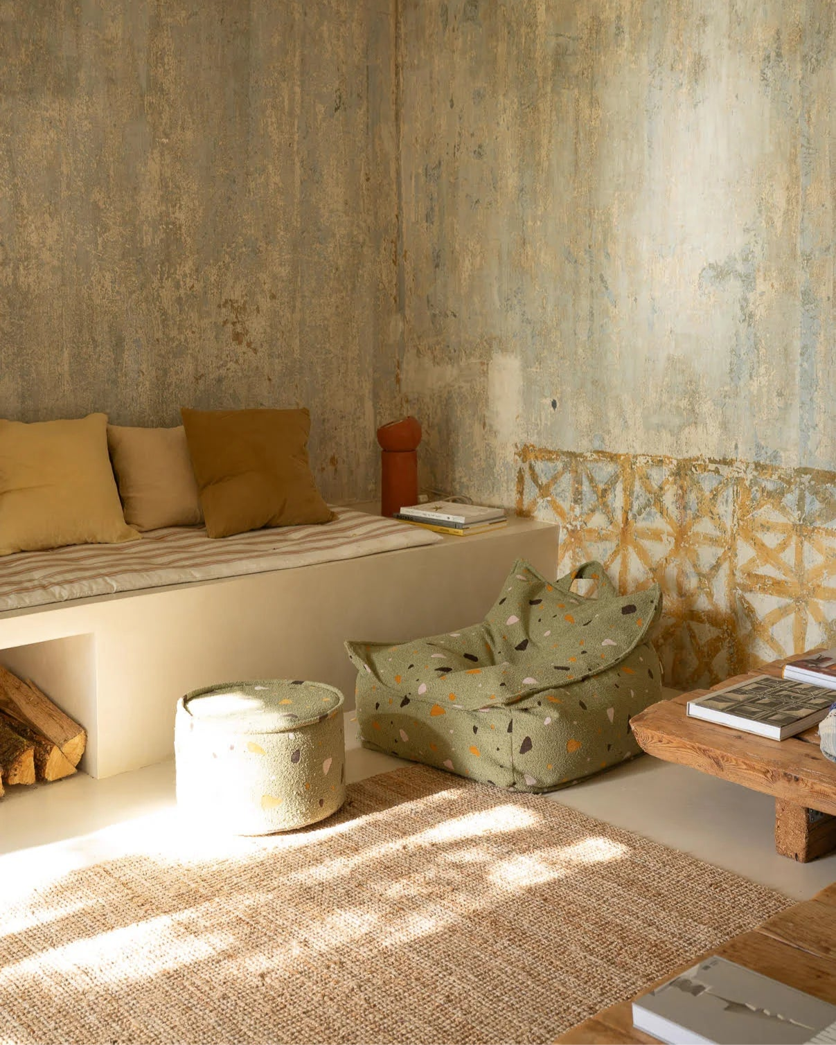 Zitzak Stoel Terrazzo Moss by WigiWama