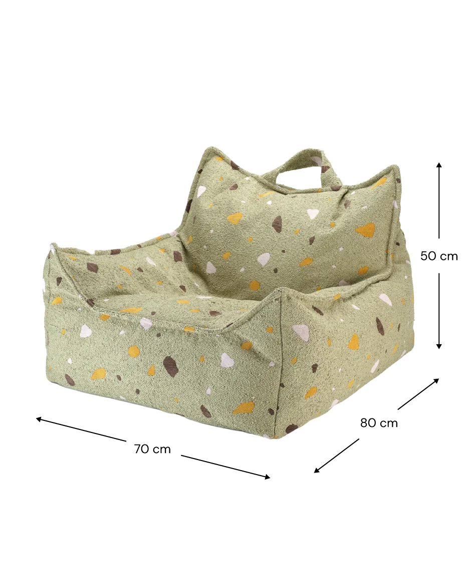 Zitzak Stoel Terrazzo Moss by WigiWama