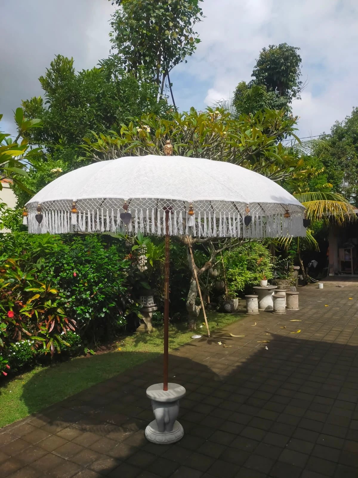 Parasol Bali Nusa Lembongan | Naturel Zand 250cm op by Wild'nChic