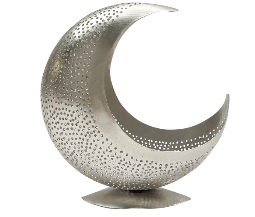 Waxinehouder Moon Zilver - depauwwonen