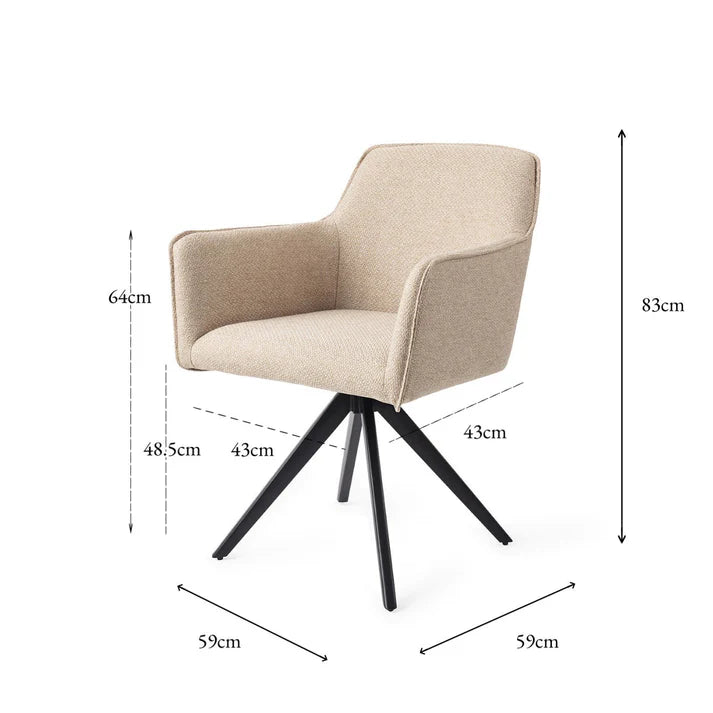 Hofu Eetkamerstoel - Revolve Oak Black