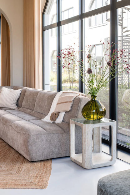 Bijzettafel Yobeko Travertijn