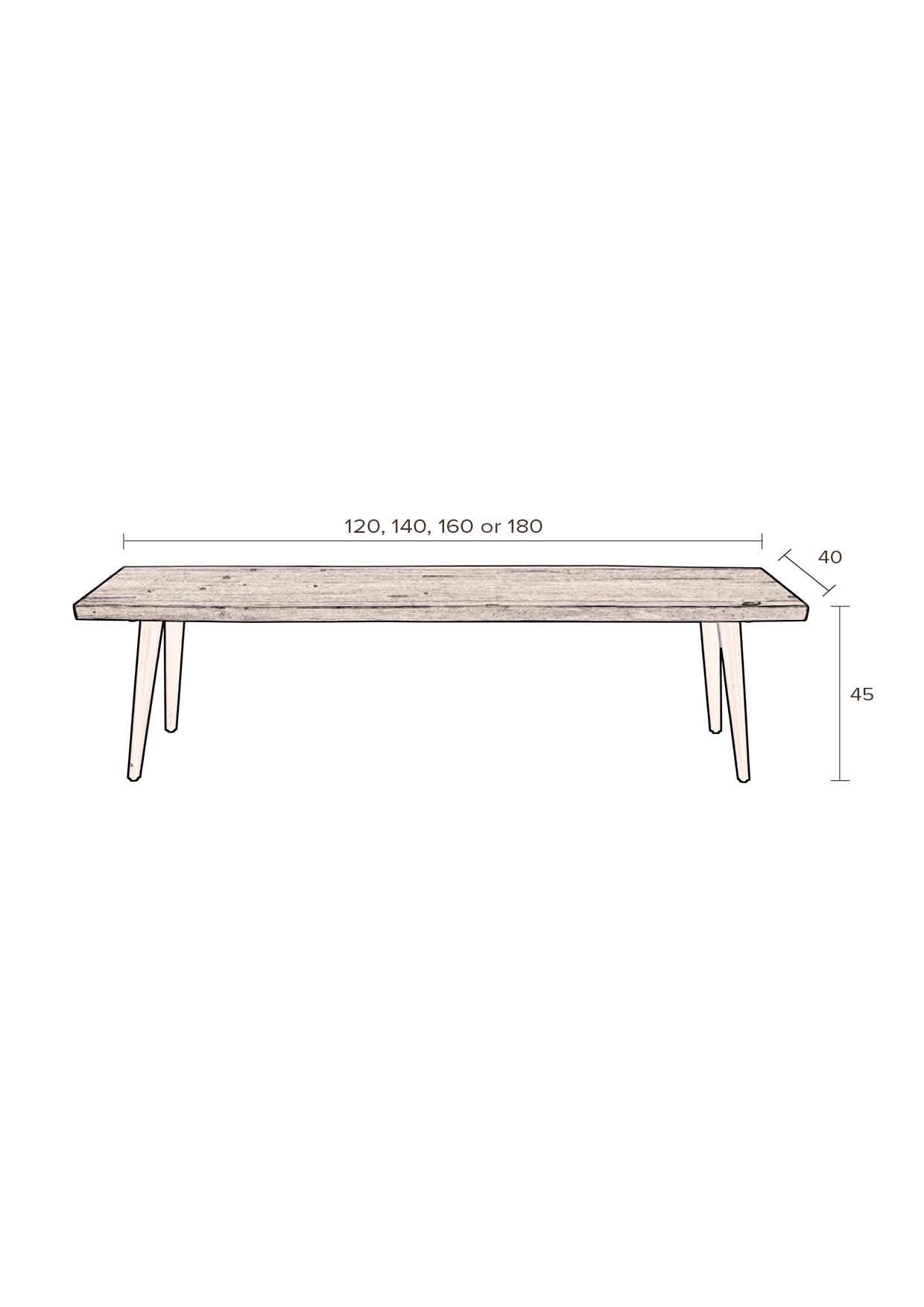 Bench Alagon 120x40