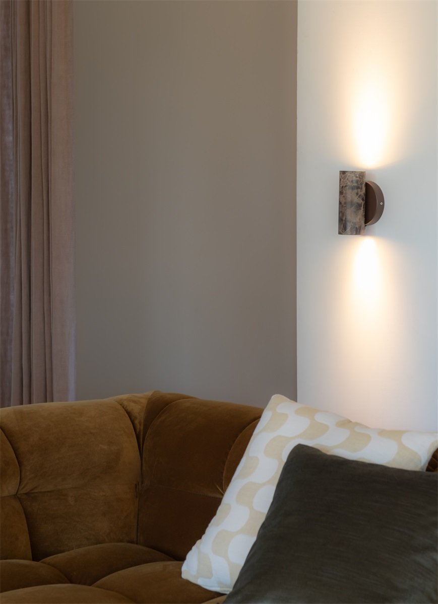 Wandlamp Tivoli, bruin