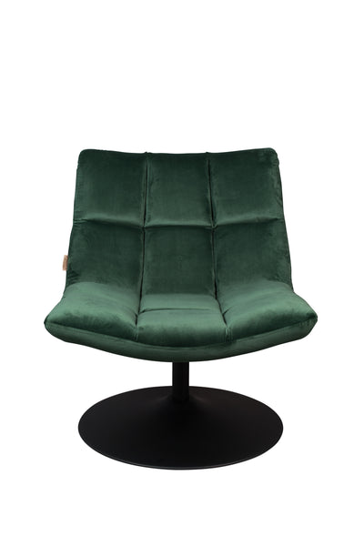 Fauteuil Bar Velvet Green by Dutchbone