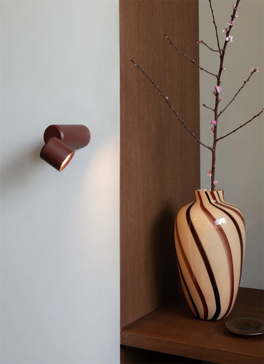 Wandlamp/Tafellamp Milan oplaadbaar, burgundy by it's about RoMi