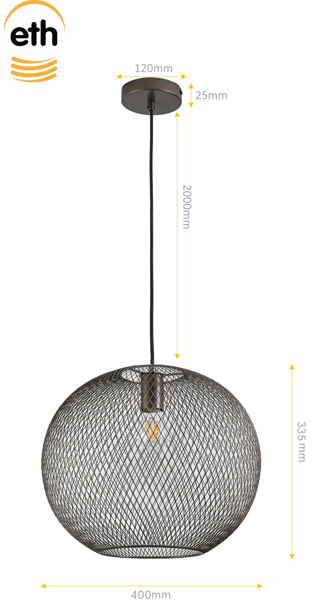 Hanglamp Billie 40cm