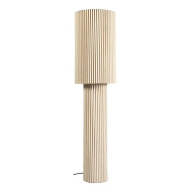 Vloerlamp Renate – Statement vloerlamp met geplisseerde linnen stof | 110cm by ETH