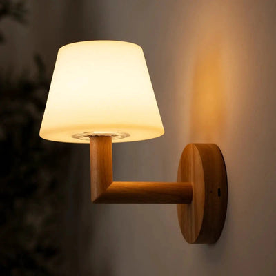 Wandlamp Oplaadbaar Ted lichtbruin hout by Tavellio - Amsterdam